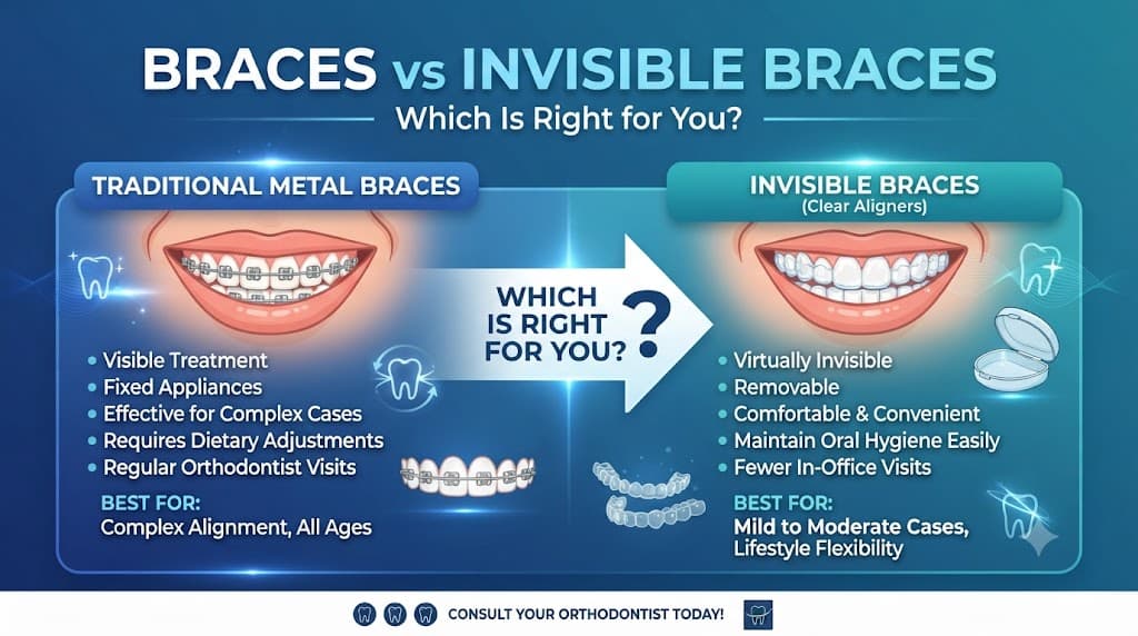 Braces vs Invisible Braces: Which Is Right for You?